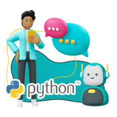 Умный чат-бот на Python - КИБЕРшкола программирования для детей, компьютерные курсы для школьников, начинающих и подростков - KIBERone г. Тольятти